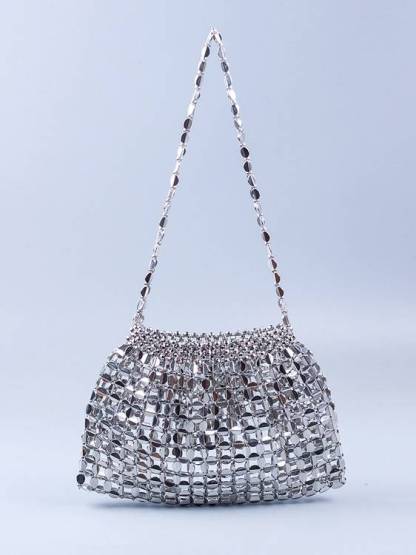 Hollow-out Woven Handbag Underarm Bag