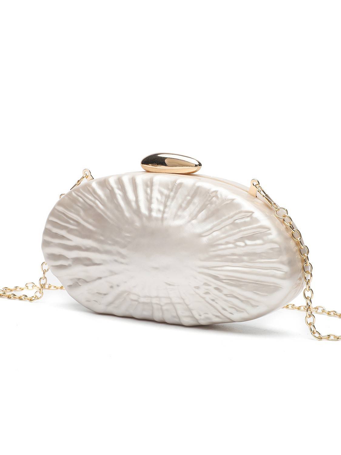 Shell Element Clutch Chain Bag