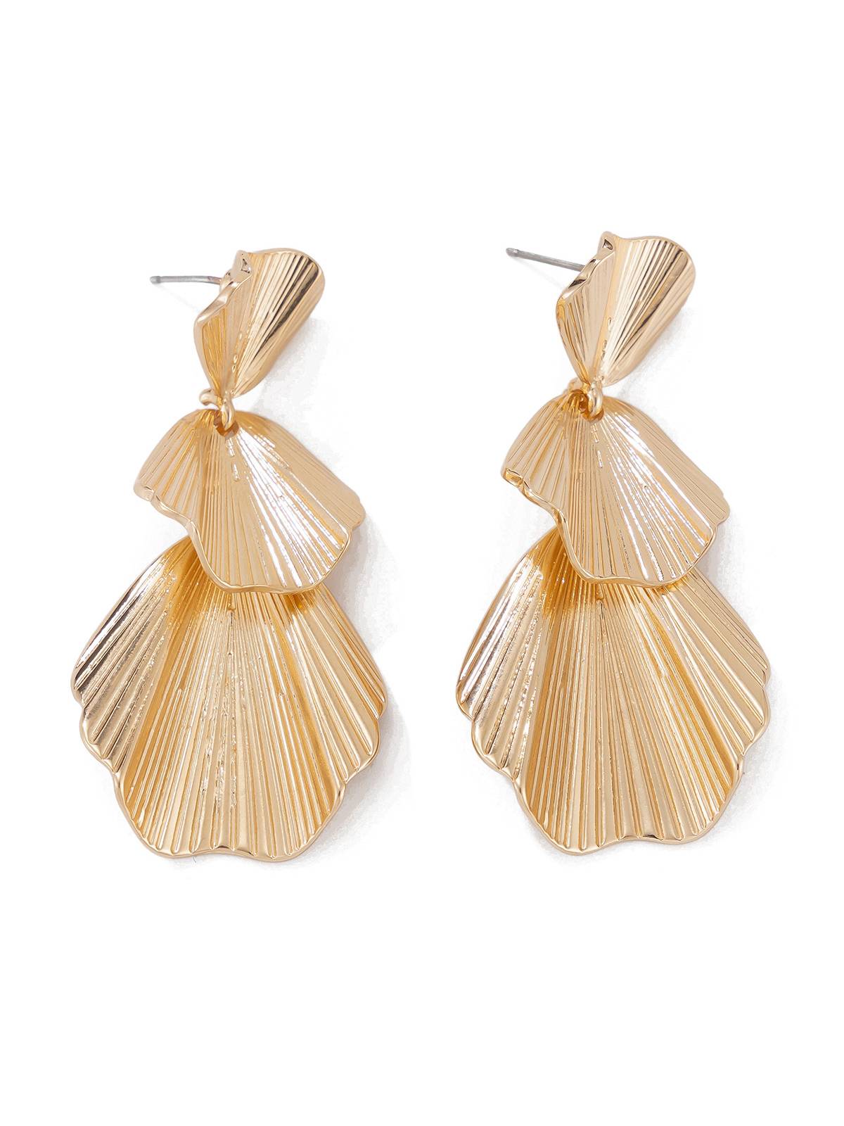 Multi-layer Ginkgo Leaf Earrings