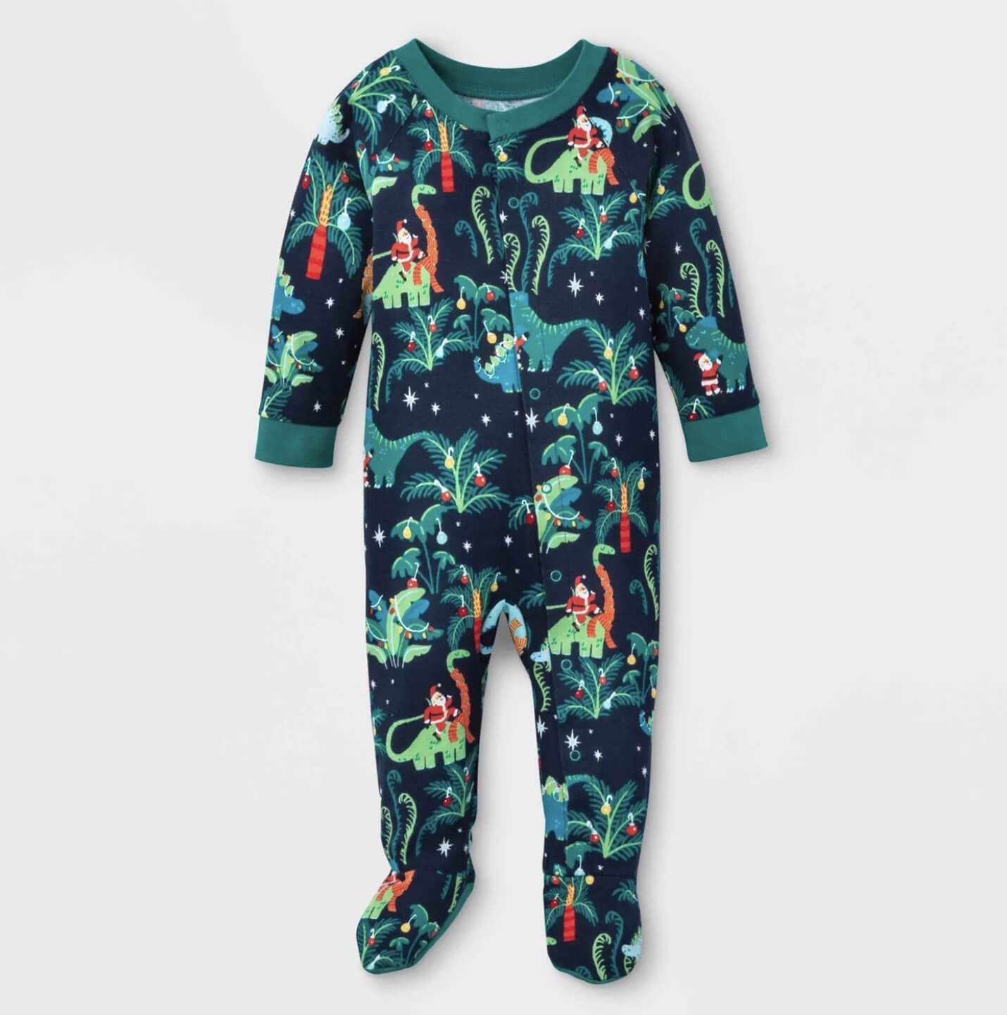 Christmas Dinosaur Patterned Family Matching Pajamas Sets