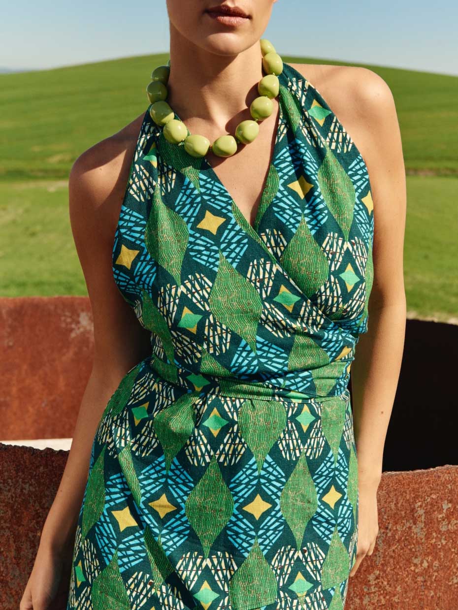 Retro Casual Geometric Print Tank Top