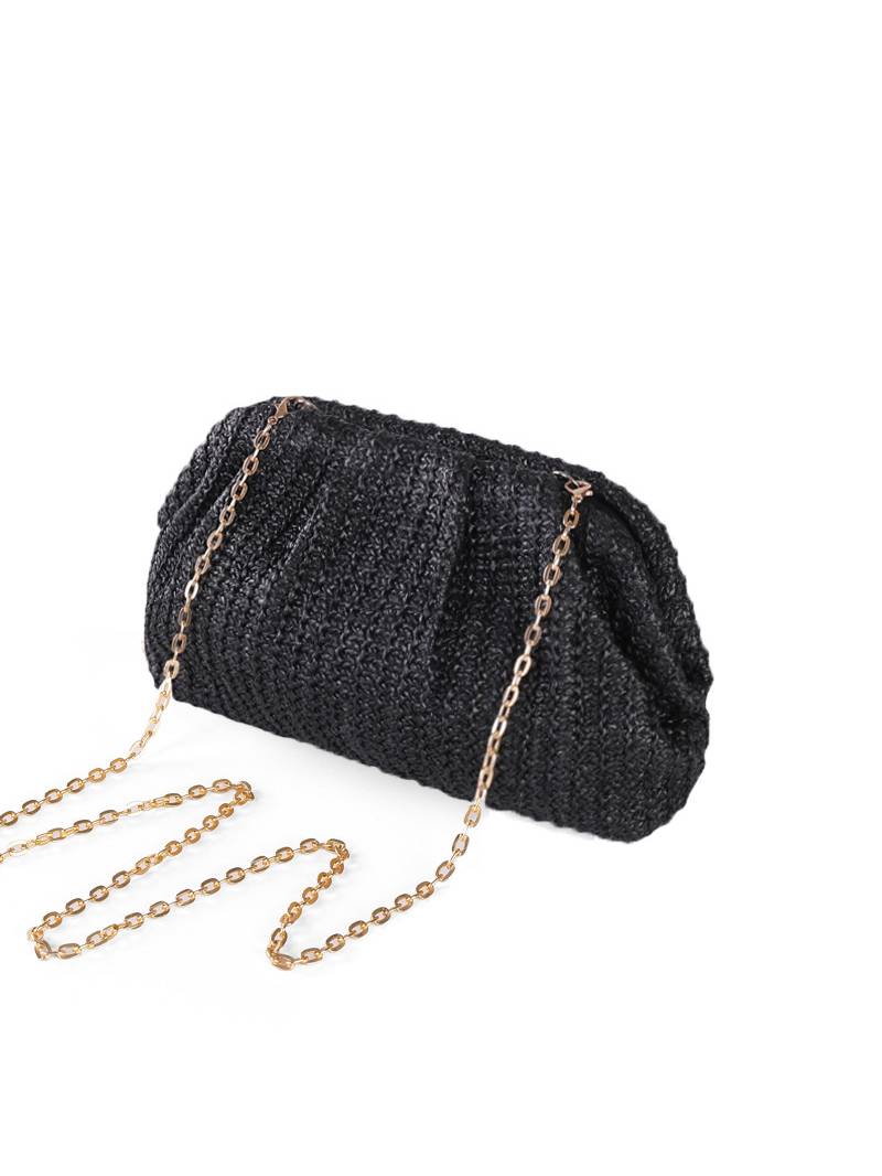 Straw Clutch Chain Bag