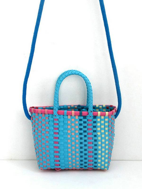 Colorful Hand Woven Beach Bag Picnic Bag