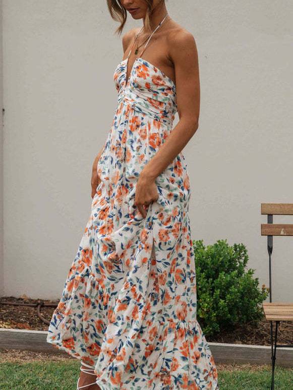 Floral-Print Maxi Dress