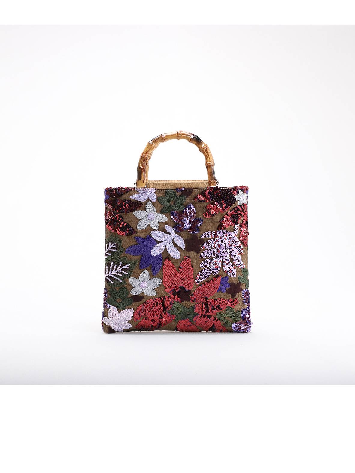 Flower Sequin Handbag