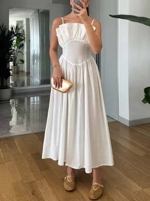 Vintage Tube Top Suspender Dress