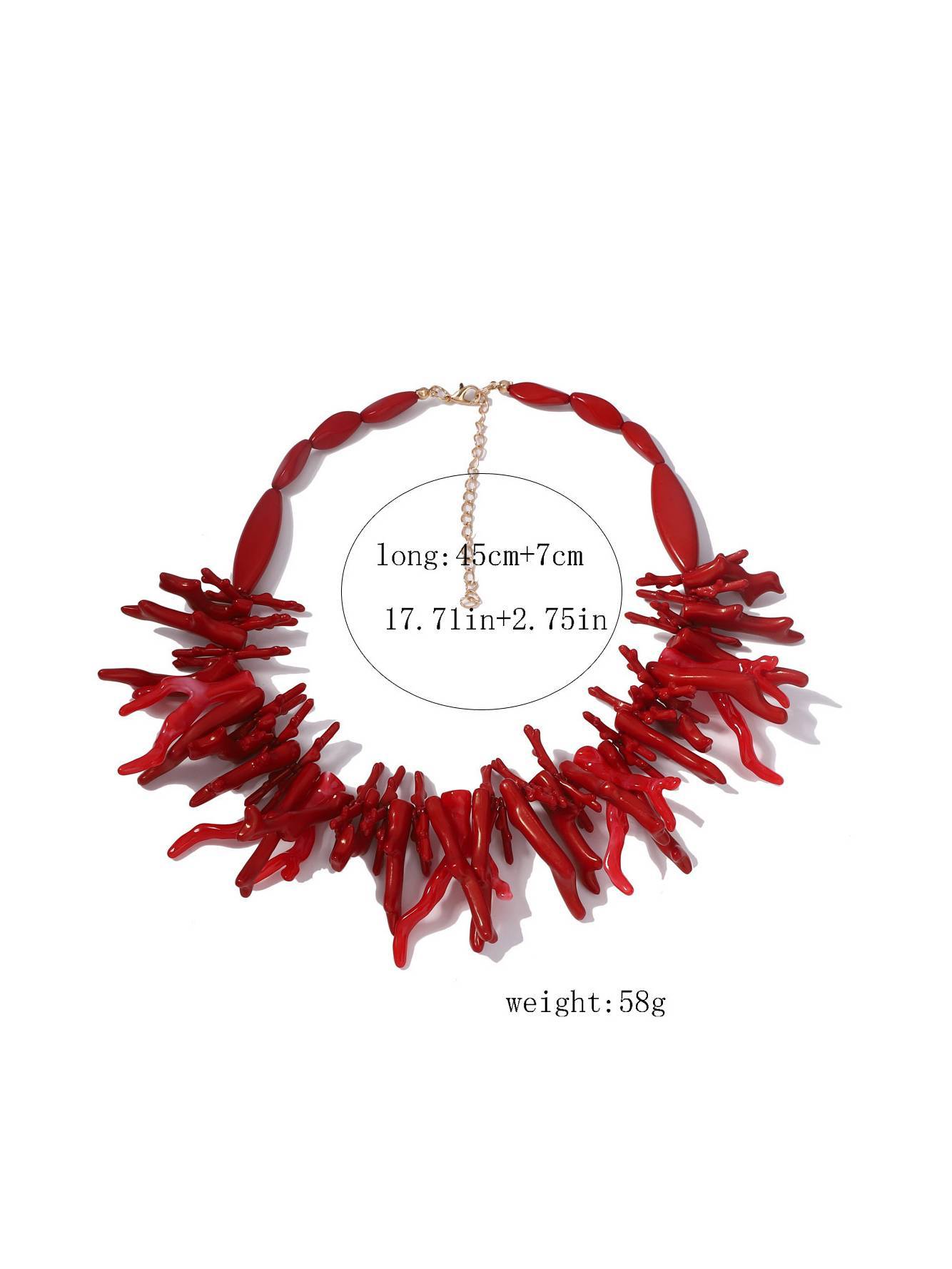 Bohemian Coral Element Necklace Set