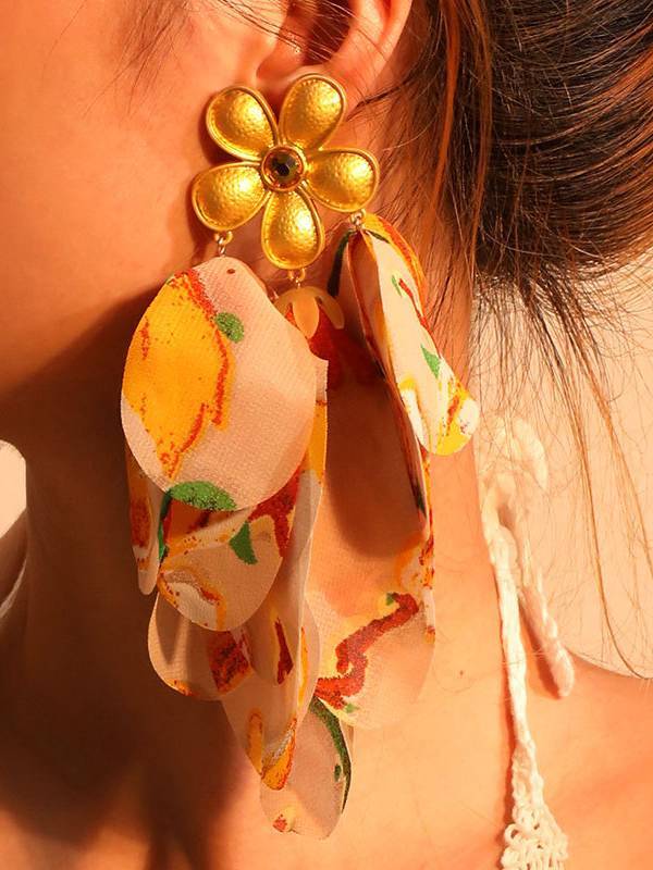 Colorful Petal Earrings