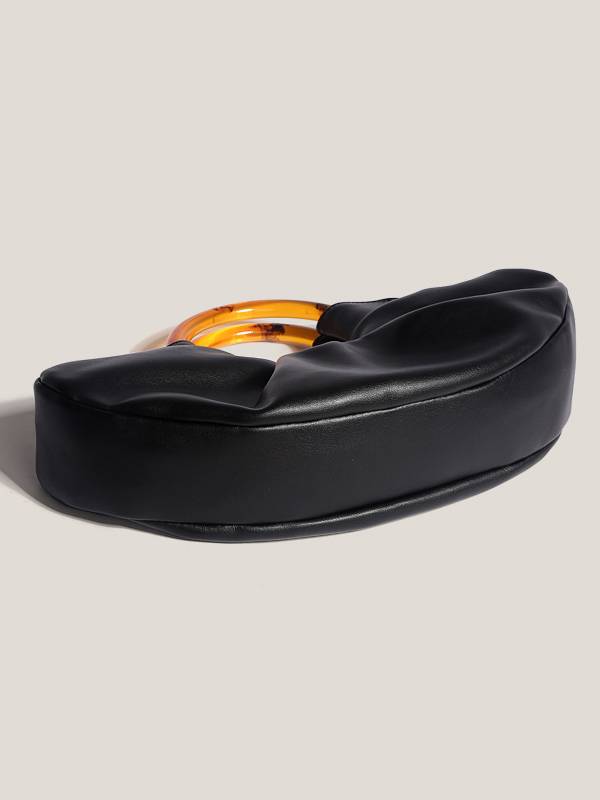 Curved Acrylic Handle Tote Bag