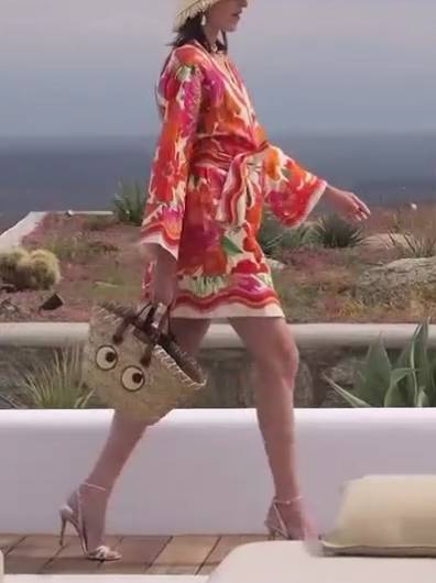 Unique Printed Mini Dress