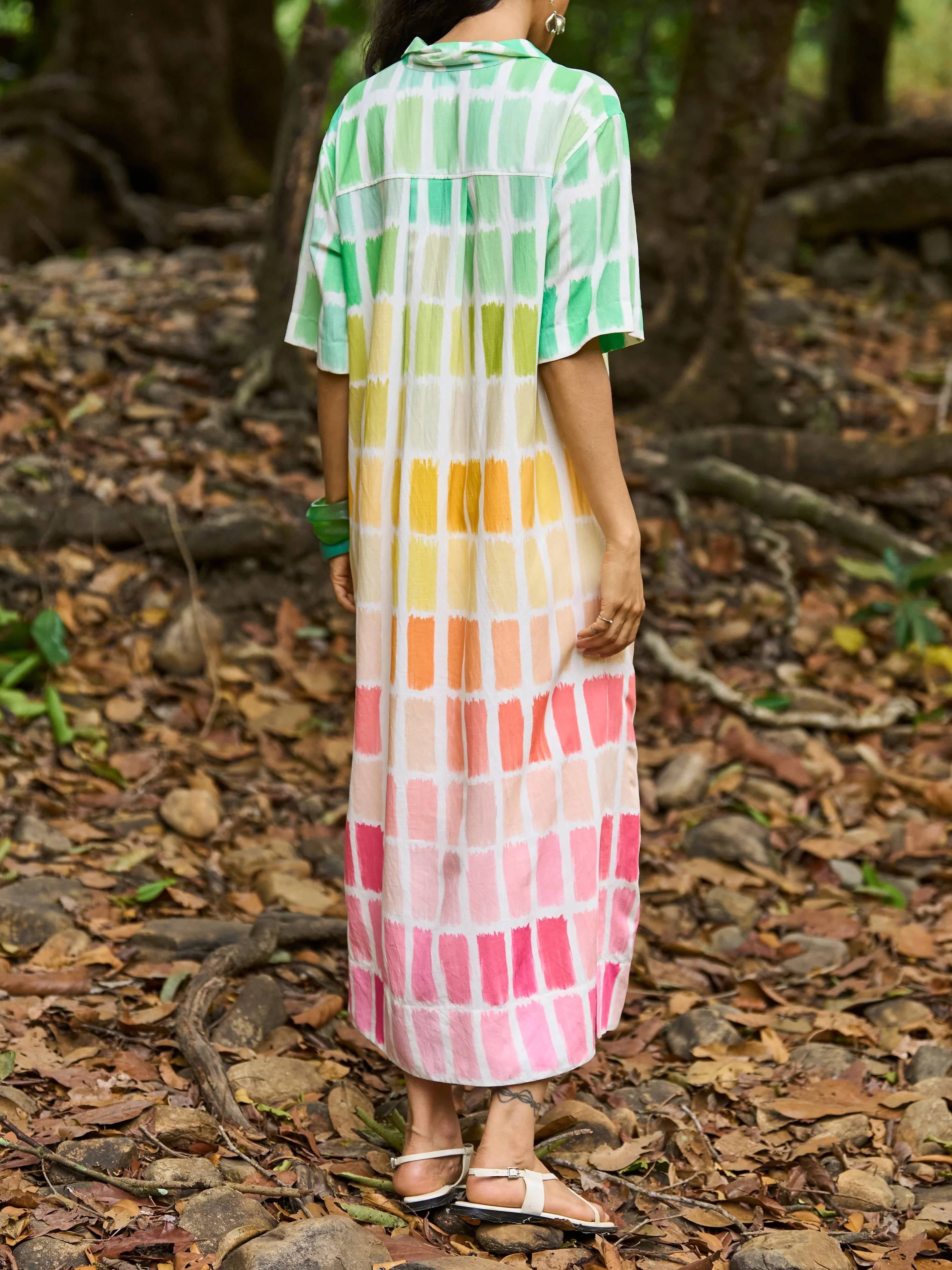 Unique Printed Shirtdress