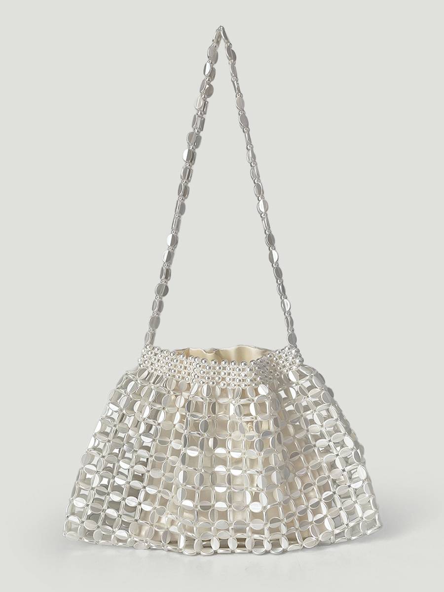 Hollow-out Woven Handbag Underarm Bag
