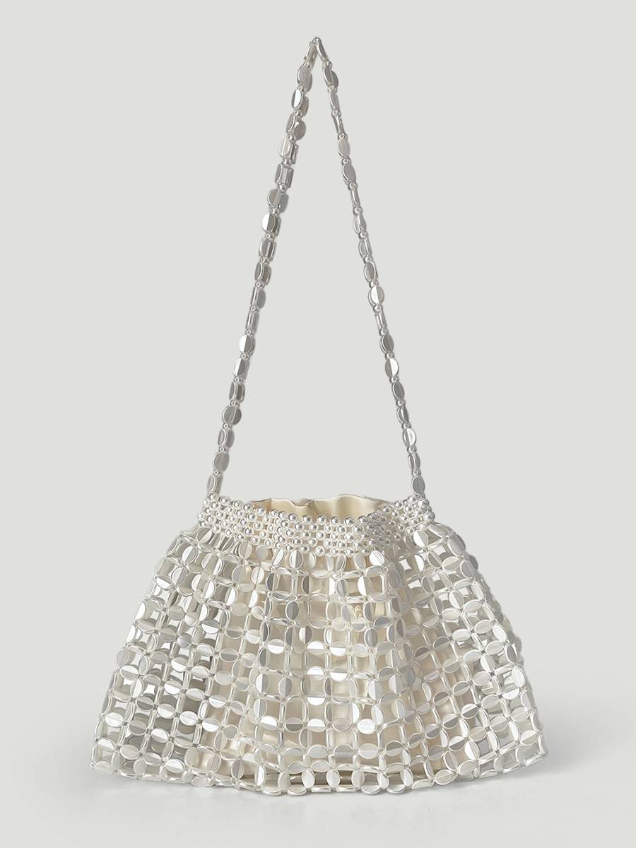 Hollow-out Woven Handbag Underarm Bag