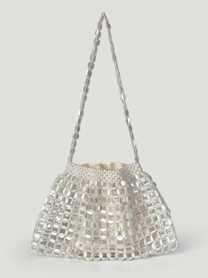 Hollow-out Woven Handbag Underarm Bag
