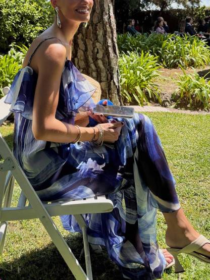 Unique Printed Sling Dress