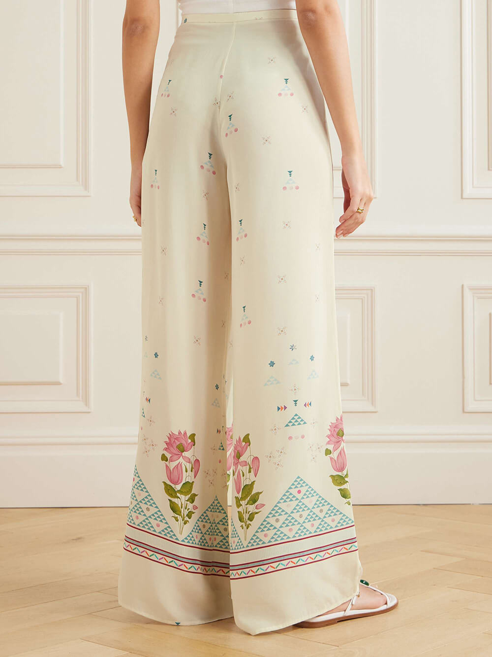 Exquisite Bohemian Bloom Floral Patchwork Relaxed Shirt