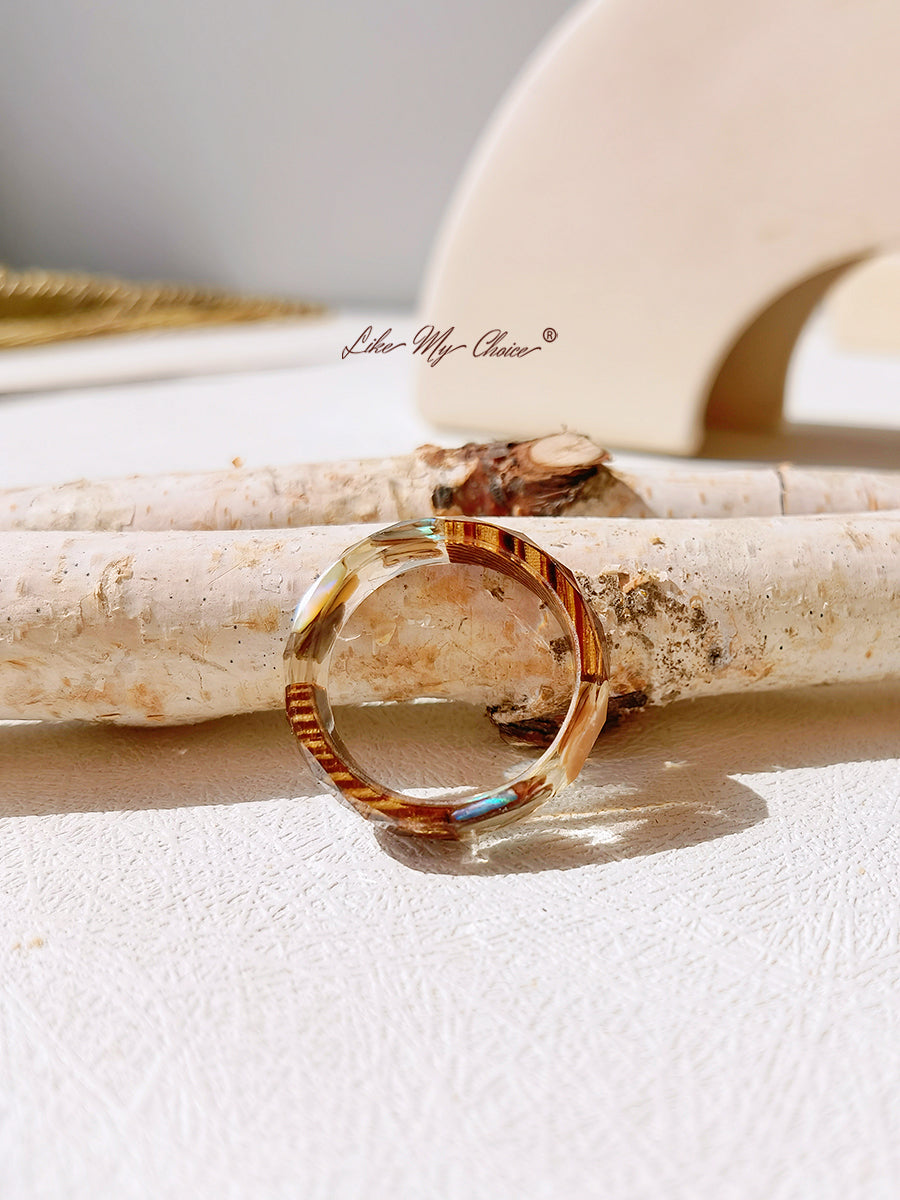 Marine Bio Resin Dried Flower Ring