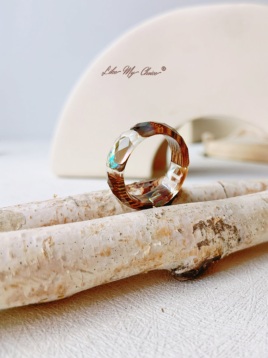 Marine Bio Resin Dried Flower Ring