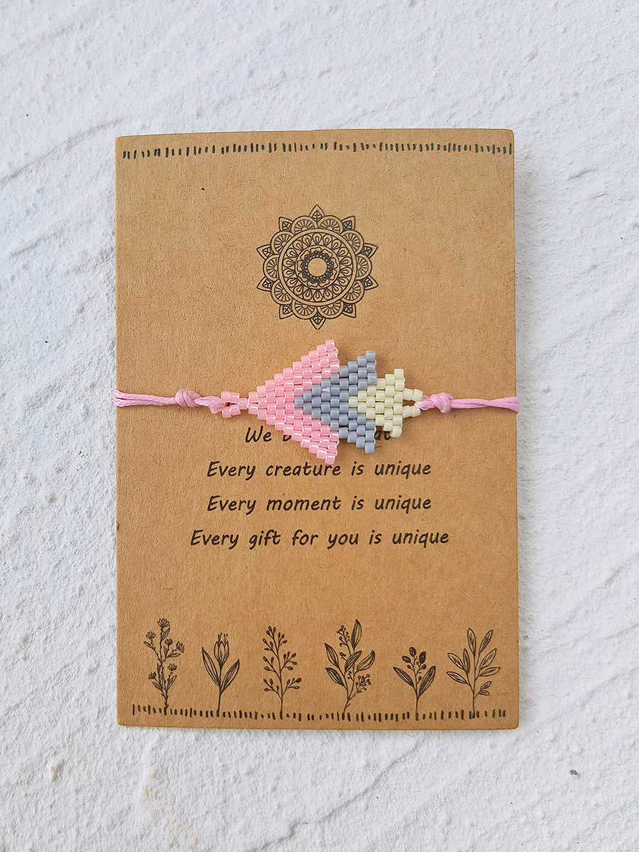 Adjustable Drawstring Beaded Bracelet Miyuki Palm Springs