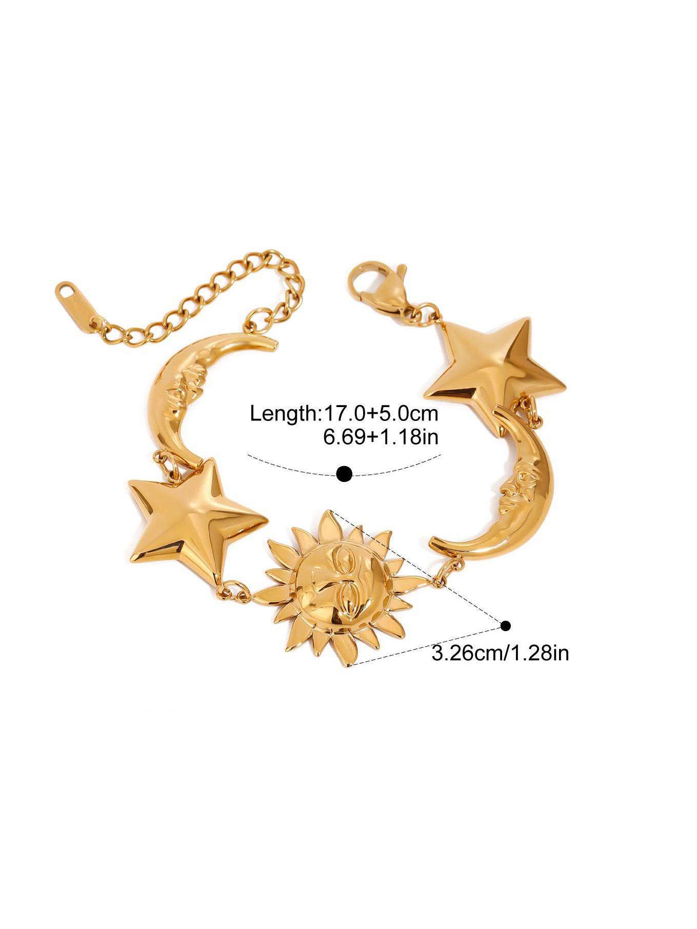 Sun Star Moon Bracelet
