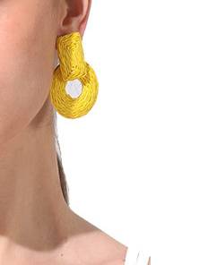 Straw Hand-woven Earrings