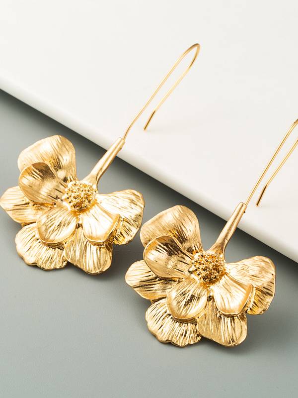 Flower Pendant Earrings