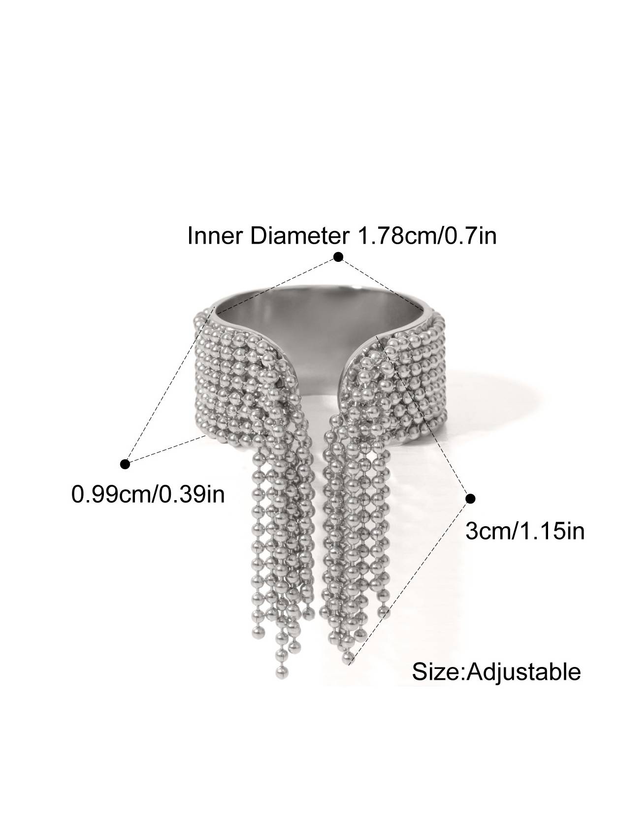 Light Luxury Tassel Ring