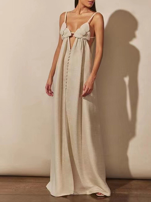 Flower Sling Holiday Dress