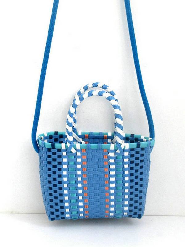 Colorful Hand Woven Beach Bag Picnic Bag