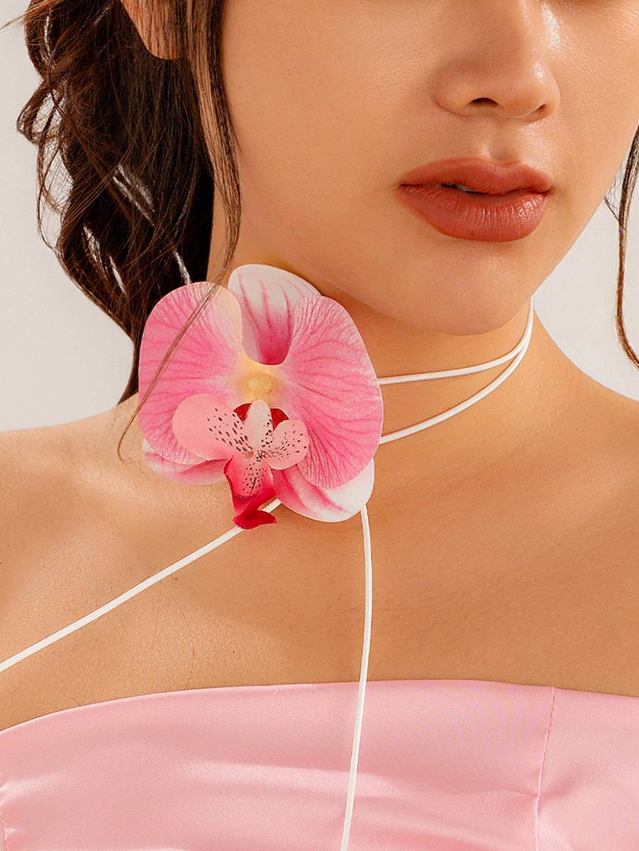 Phalaenopsis Necklace Earrings Hairpin