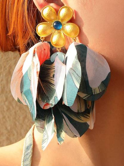 Colorful Petal Earrings