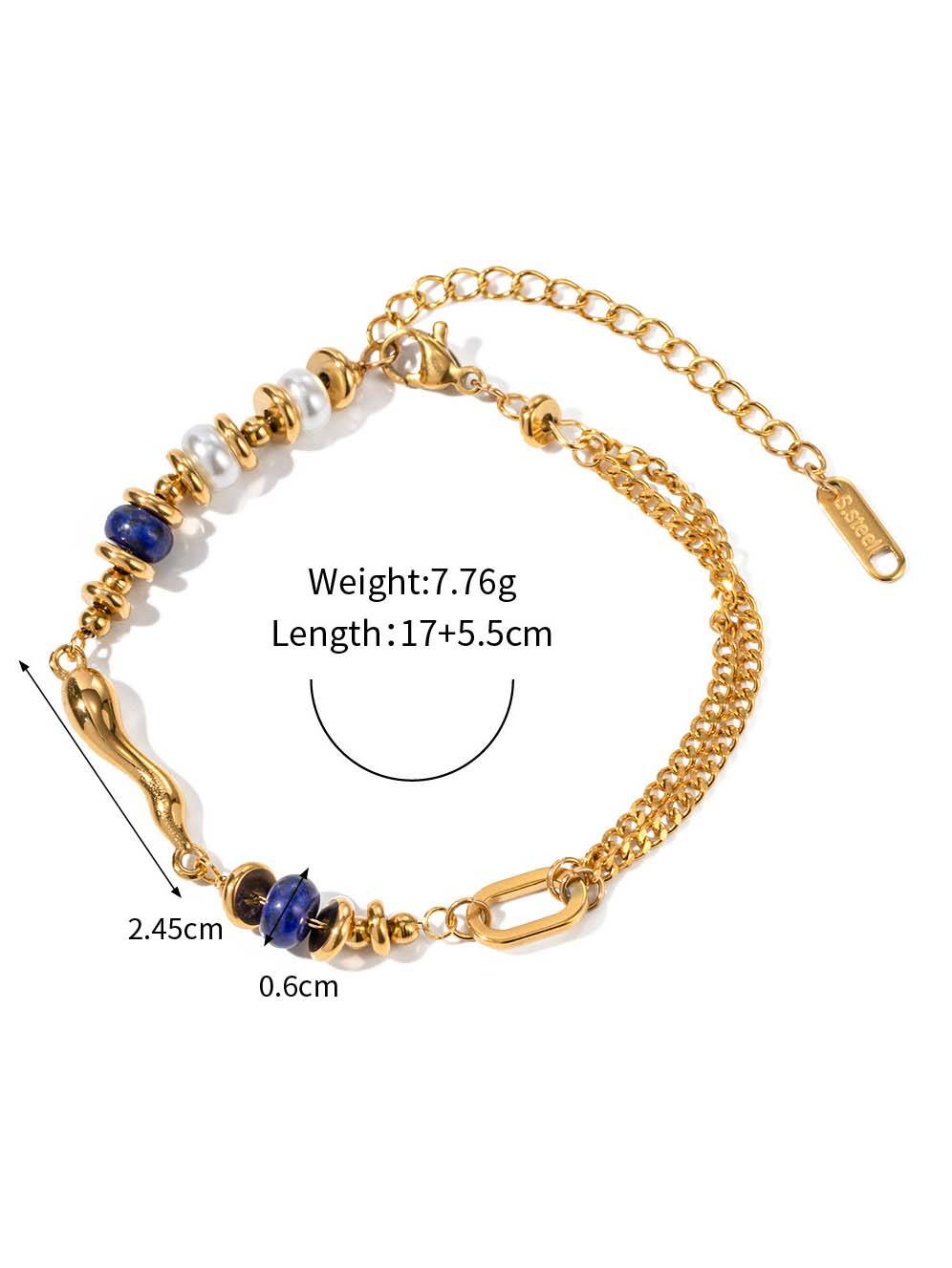 Pearl Metal Bracelet