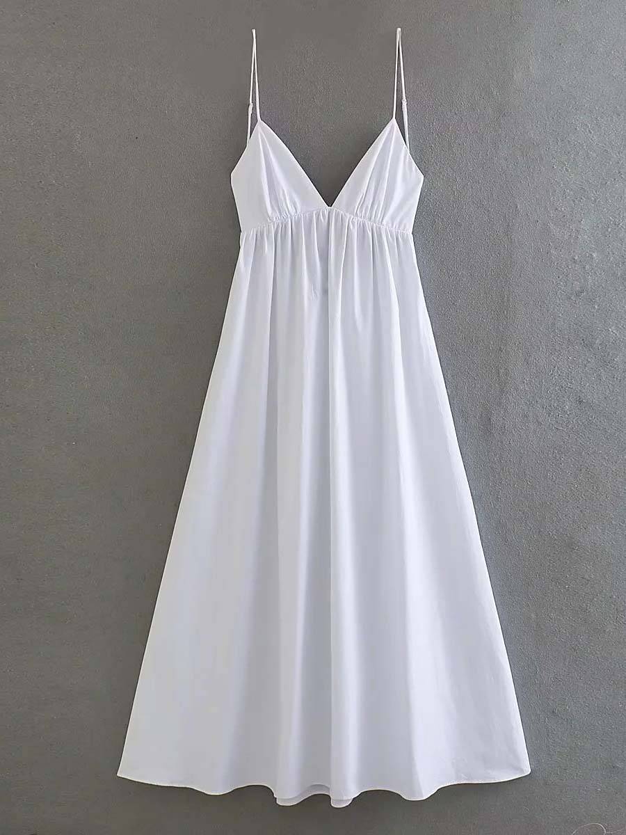 Minimalist Suspender Maxi Dress