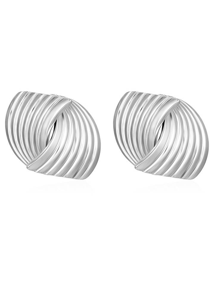 Minimalist Texture Interlaced Earrings