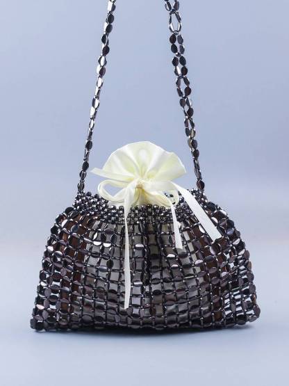 Hollow-out Woven Handbag Underarm Bag