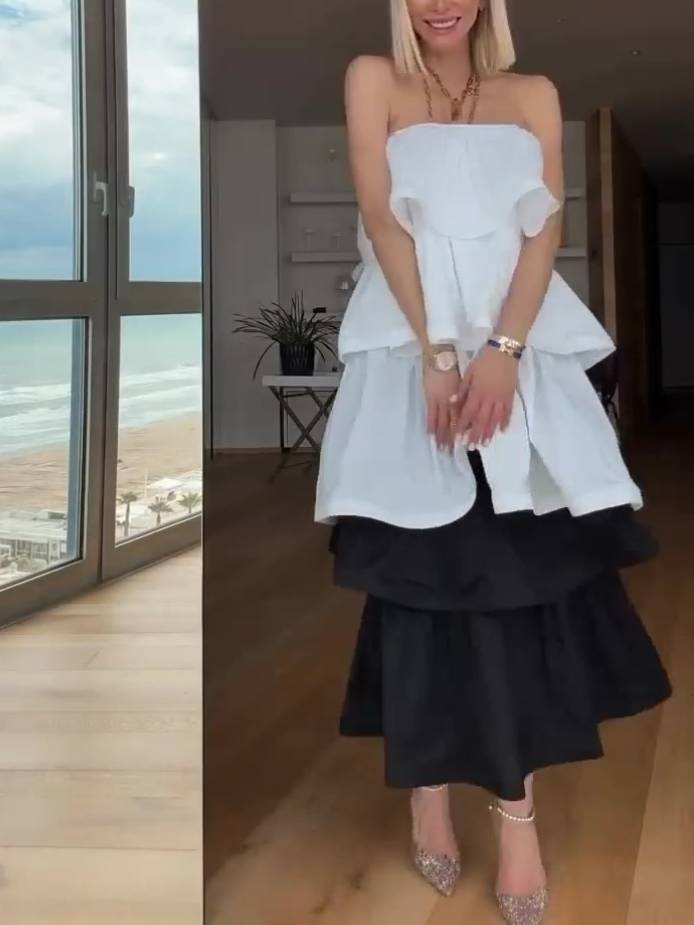 Multi-layer Cake Mini Dress