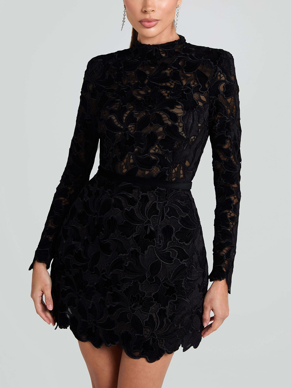 Elegant And Sophisticated Lace Mini Dress