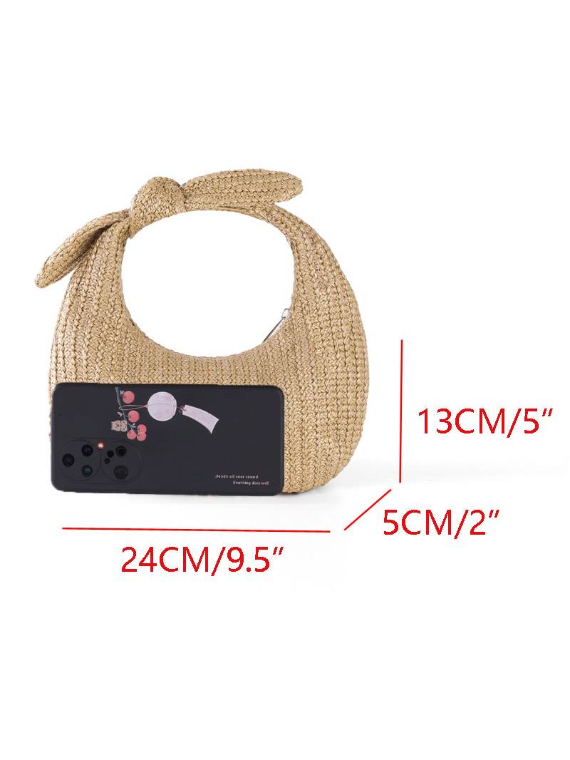 Bow Straw Bag