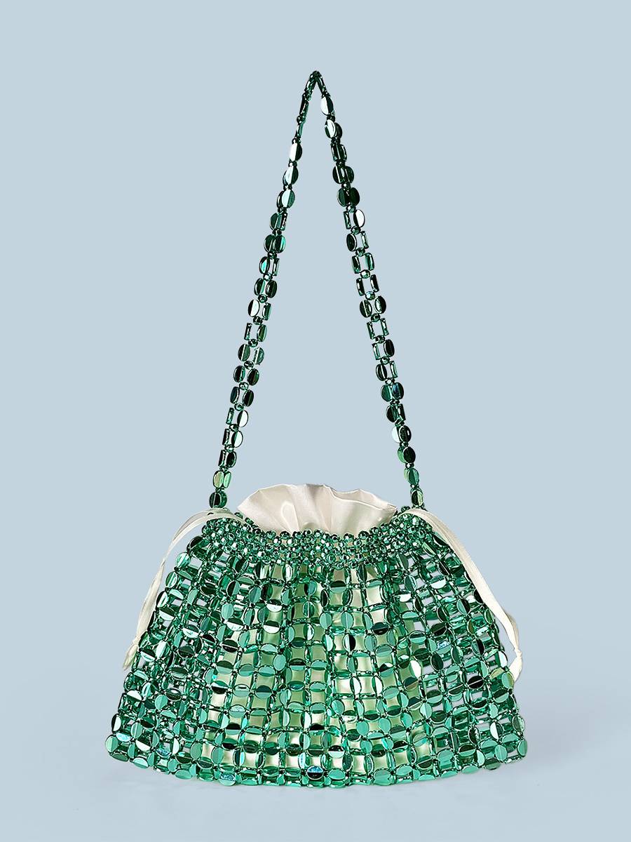 Hollow-out Woven Handbag Underarm Bag