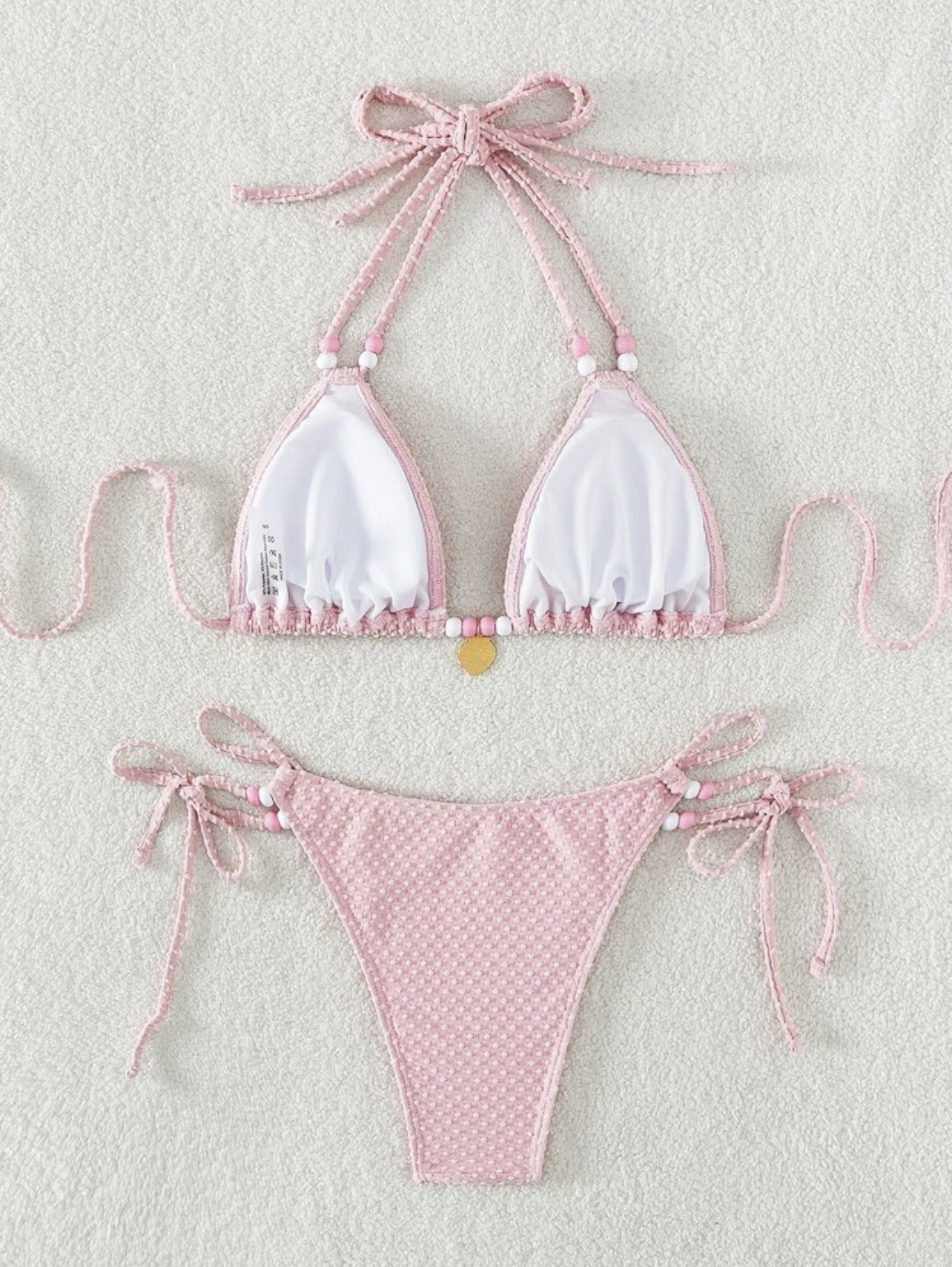 Sweet Strawberry Decorated Sexy Bikini Set