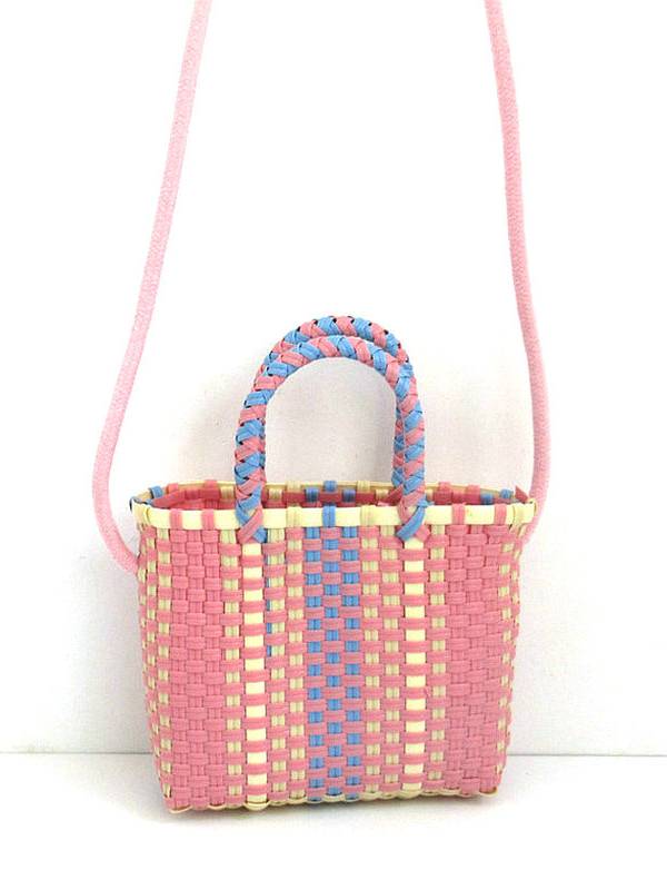 Colorful Hand Woven Beach Bag Picnic Bag