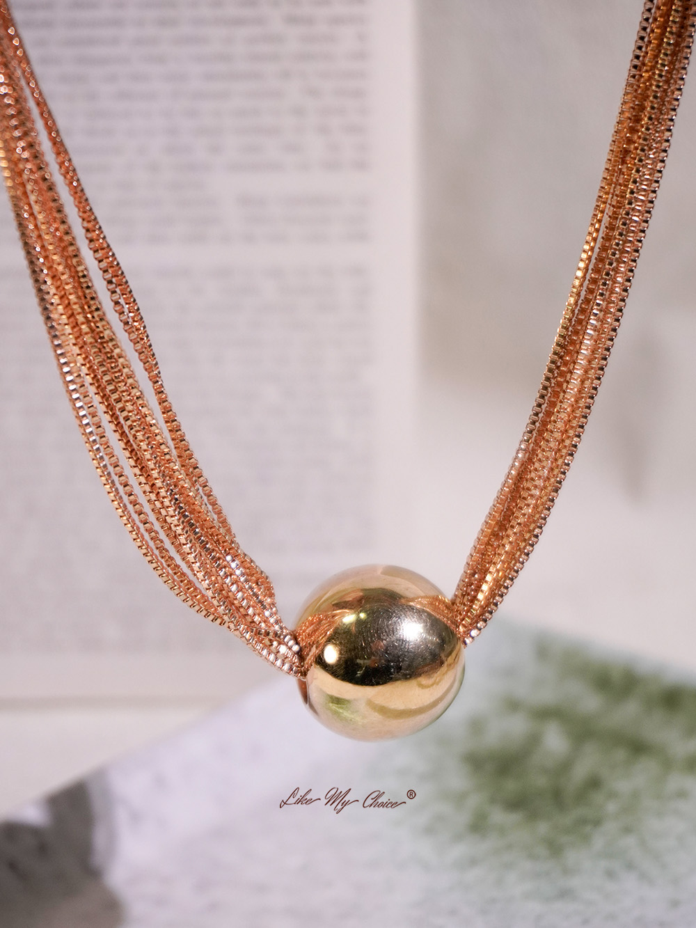 Punk Style Multi-Layered Chain Ball Necklace