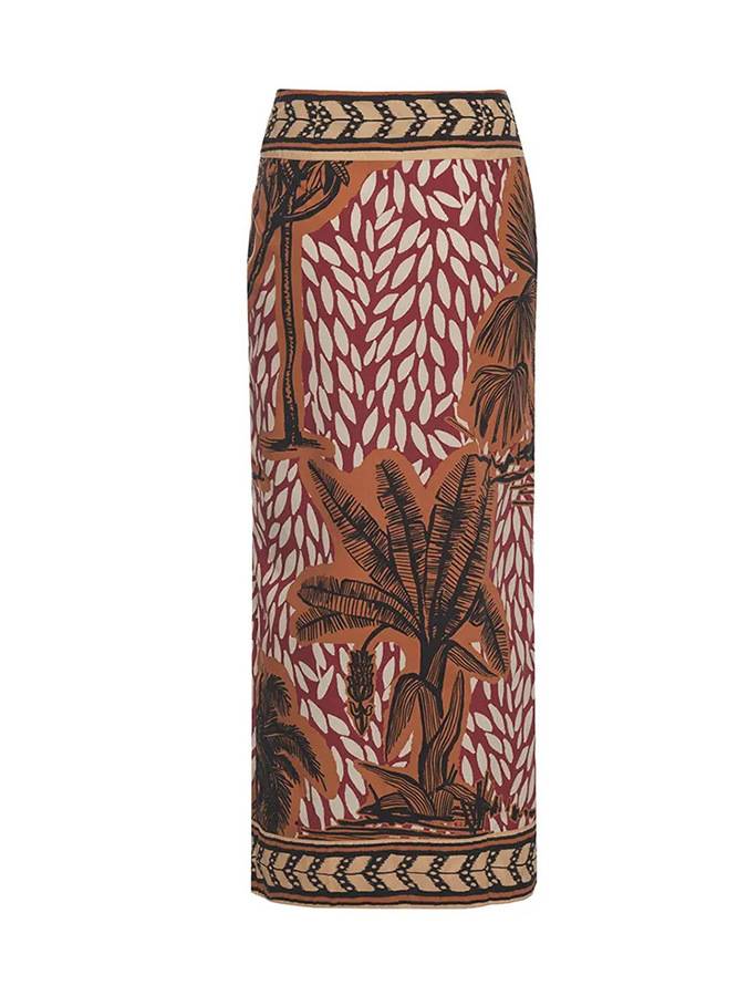 Printed Beach Sunscreen Bikini Skirt