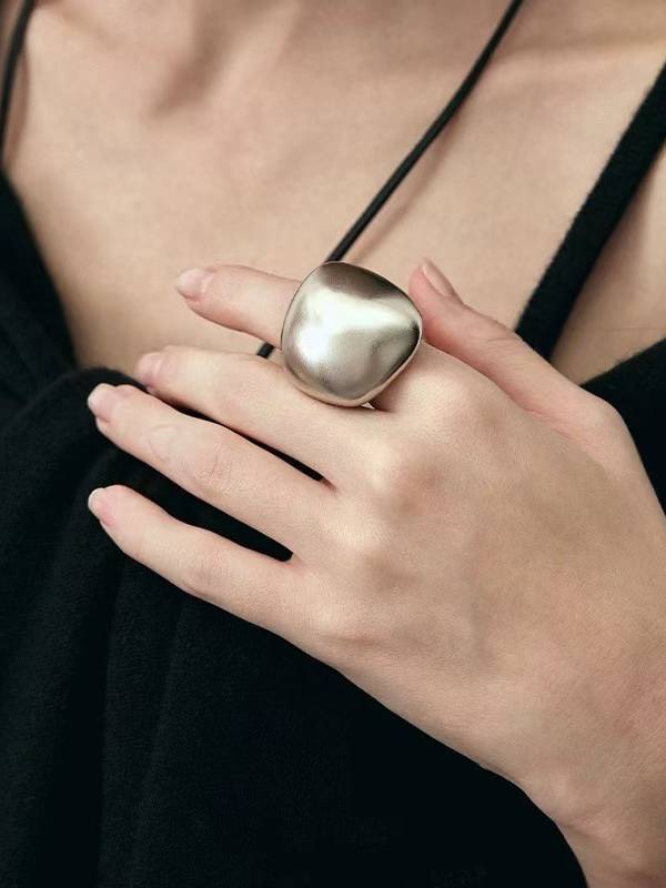 Minimalist Irregular Earrings Ring And Necklace