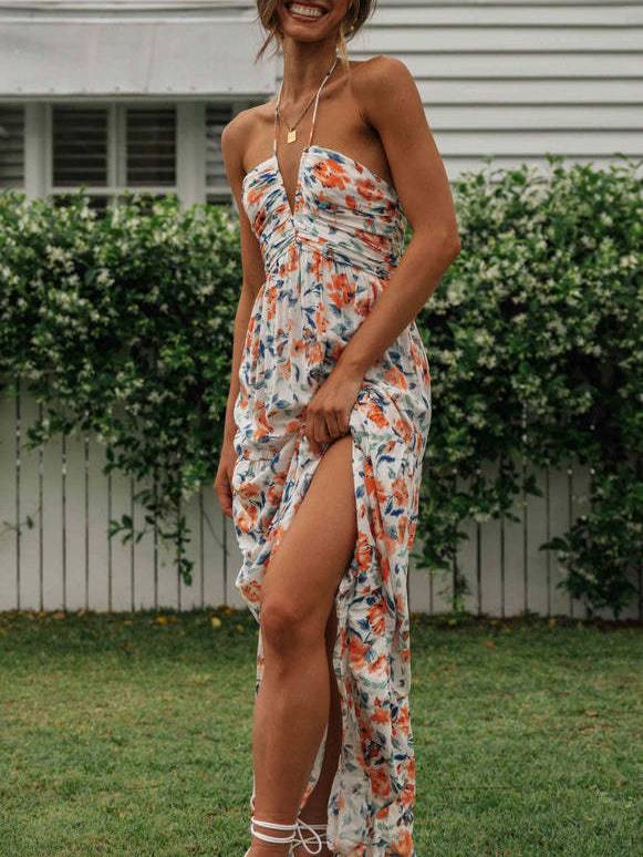 Floral-Print Maxi Dress