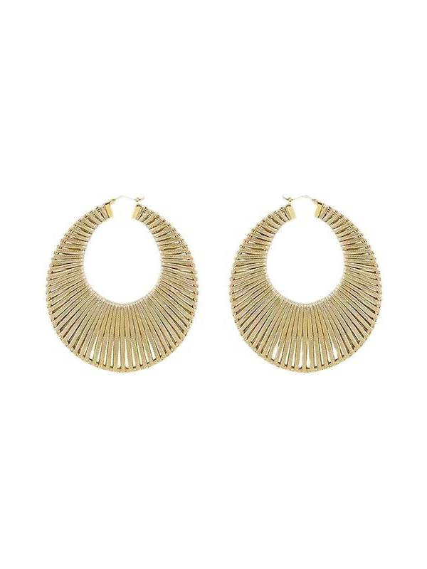 Minimalist Fan-shaped Earrings