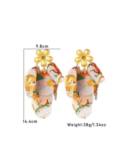 Colorful Petal Earrings