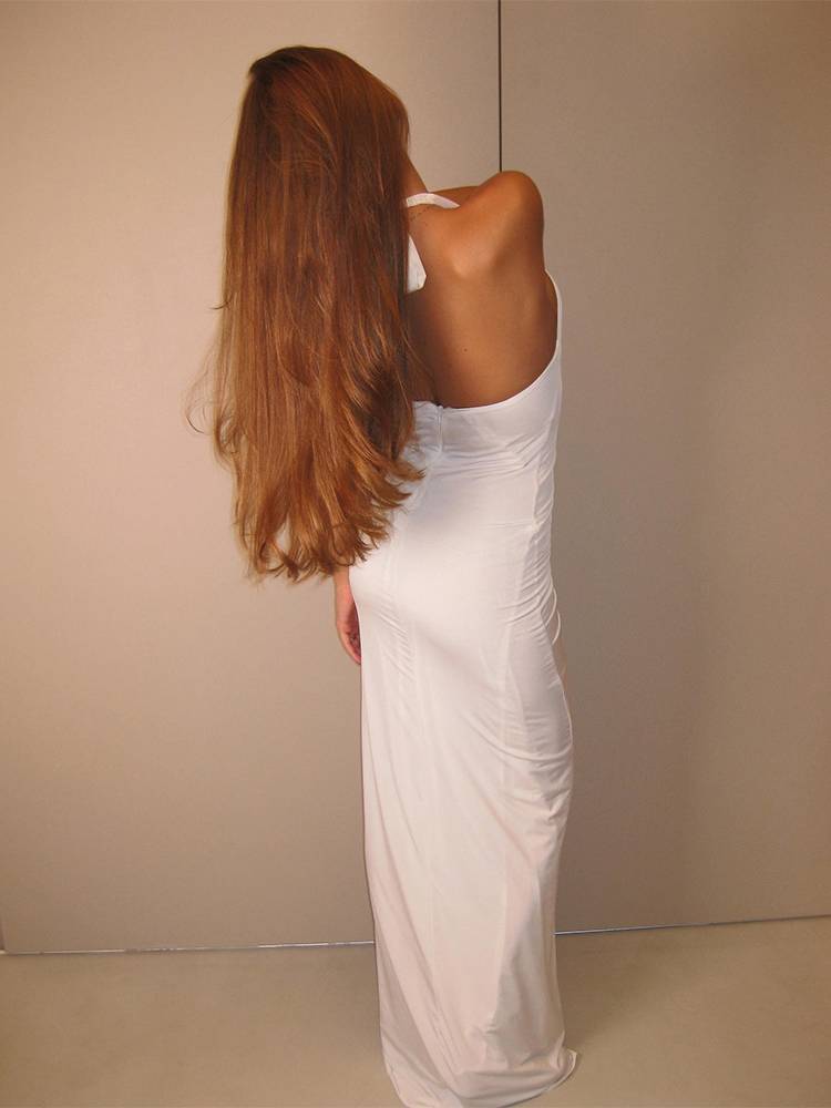 Halter Neck Deep V Floral Backless Dress