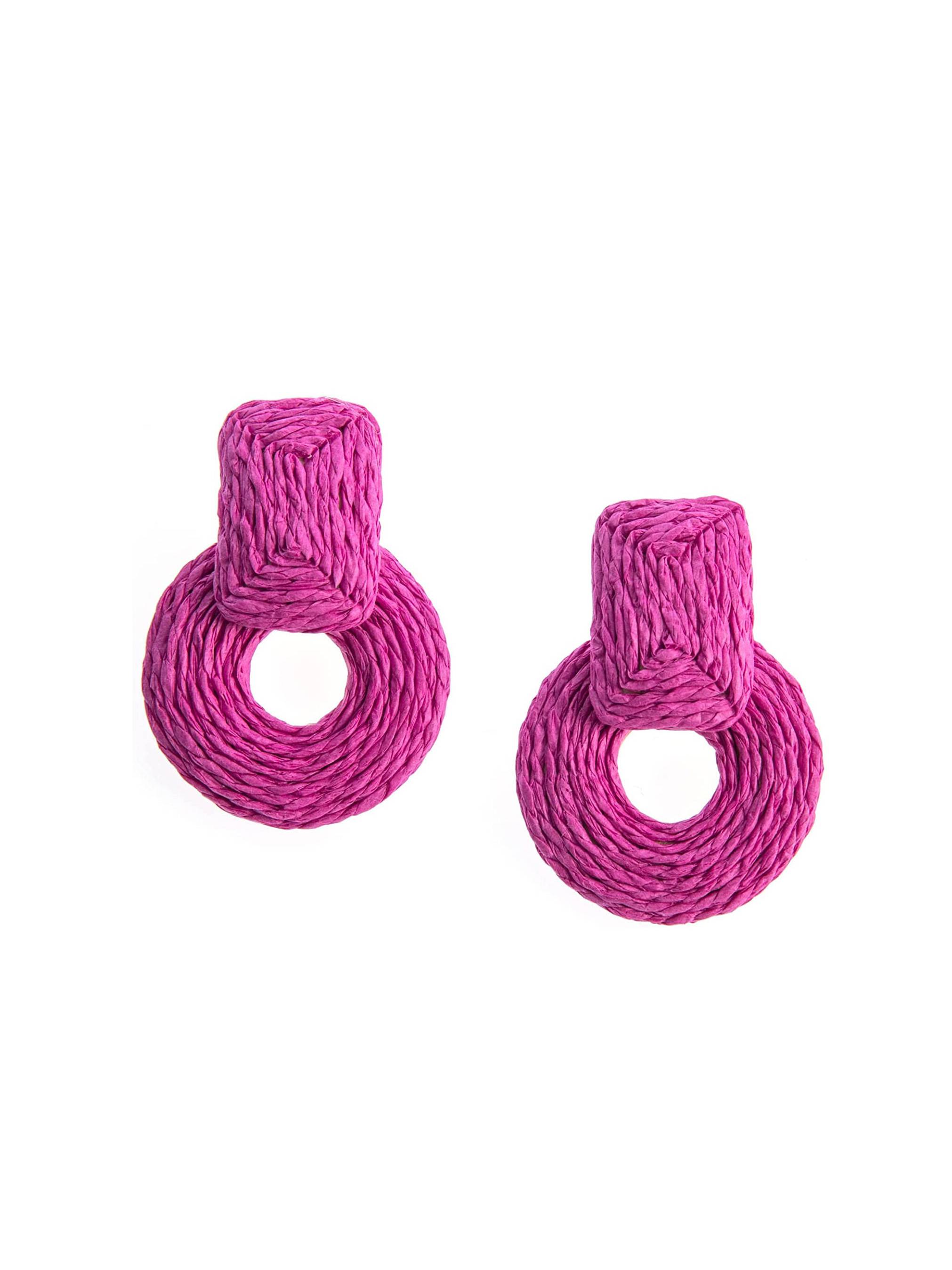 Straw Hand-woven Earrings