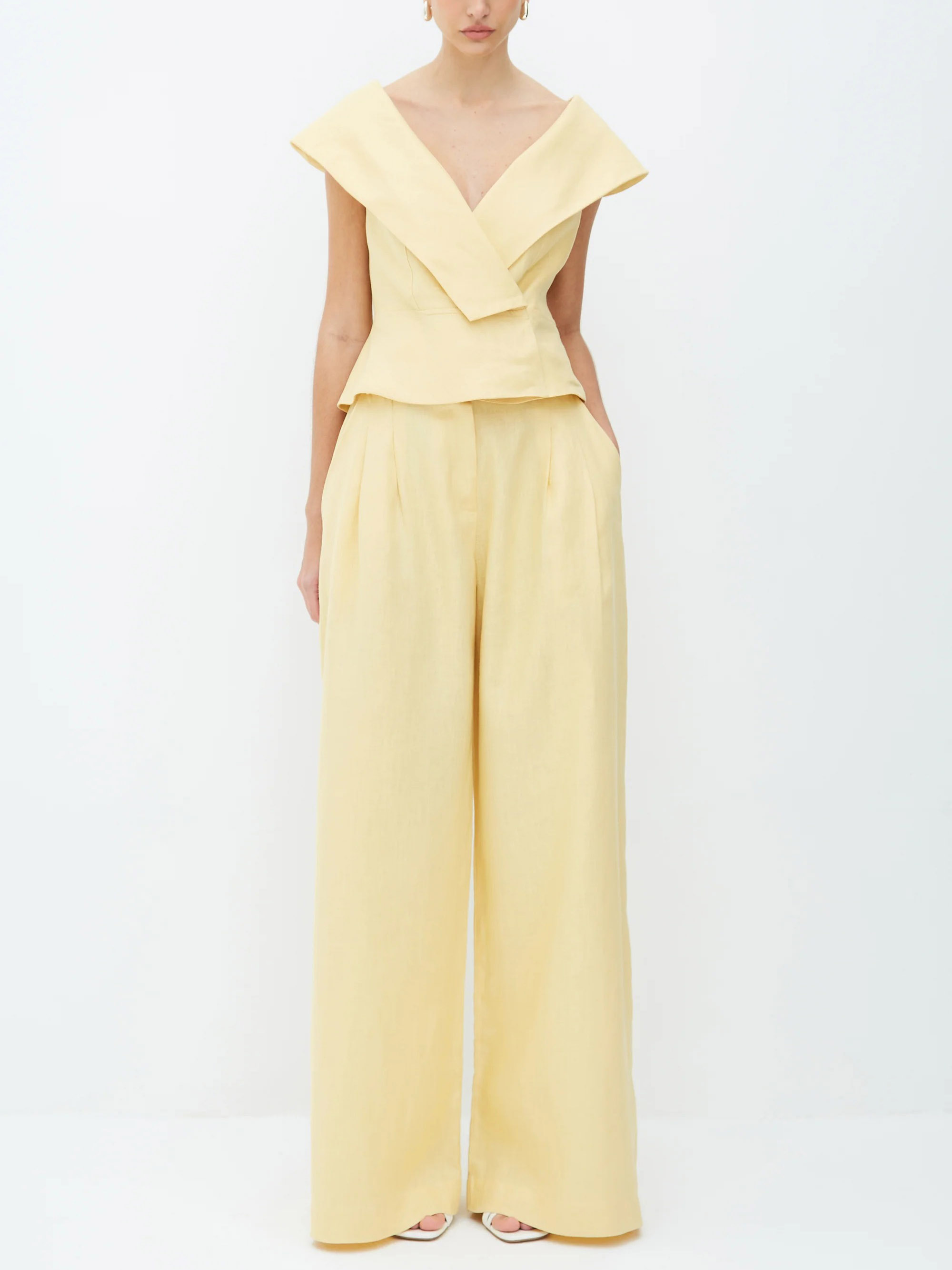 Elegant V-neck Short-sleeved Waist Shirt